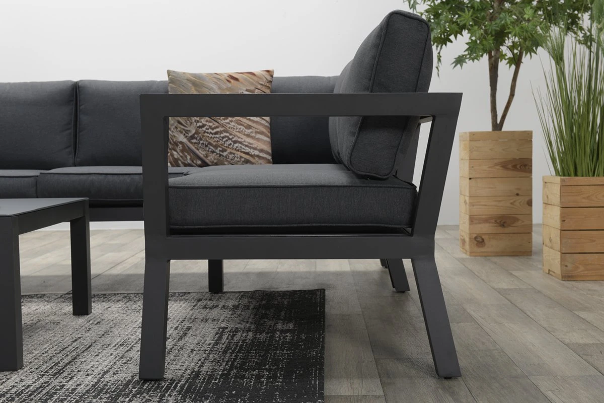 Garden Impressions Colorado Loungeset - Aluminium - Zwart 14 Garden Impressions Colorado Loungeset - Aluminium - Zwart - Afbeelding 12