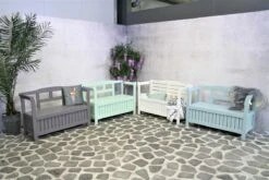 SenS-Line - Tuinbank - Pinokkio Houten Bankje - 113 X 40 X 75 Cm - Grijs -Buitentuinwinkel 1200x800 662