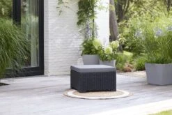 Allibert California Chaise Longue Loungeset - 3 A 4 Personen - Grafiet -Buitentuinwinkel 1200x800 688