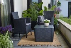 Allibert Iowa Tuinstoel - 60x62x89cm – Grafiet -Buitentuinwinkel 1200x800 752