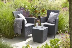 Allibert Iowa Tuinstoel - 60x62x89cm – Grafiet -Buitentuinwinkel 1200x800 753