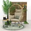 Lola Egg Relaxstoel - Natural Sand - Mand Stoel -Buitentuinwinkel 1200x800 772