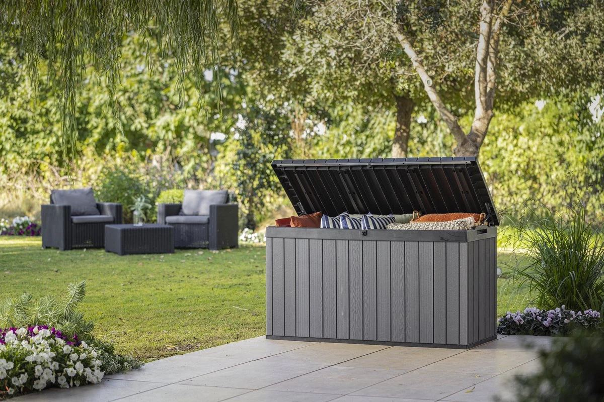 Keter Darwin Opbergbox - 570L - 142,5x65,5x78,2cm - Grijs 6 Keter Darwin Opbergbox - 570L - 142,5x65,5x78,2cm - Grijs - Afbeelding 4