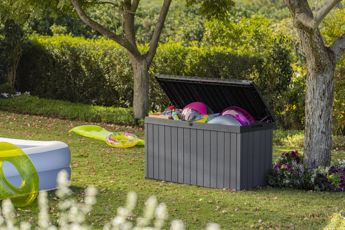 Keter Darwin Opbergbox - 570L - 142,5x65,5x78,2cm - Grijs 7 Keter Darwin Opbergbox - 570L - 142,5x65,5x78,2cm - Grijs - Afbeelding 5