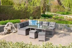 Garden Impressions Lapa Lounge Dining Set 5-delig - Wicker - Grijs -Buitentuinwinkel 1200x800 878