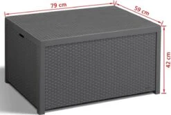 Allibert Arica Tuintafel - 79x59,5x42 Cm - Grafiet -Buitentuinwinkel 1200x806 5