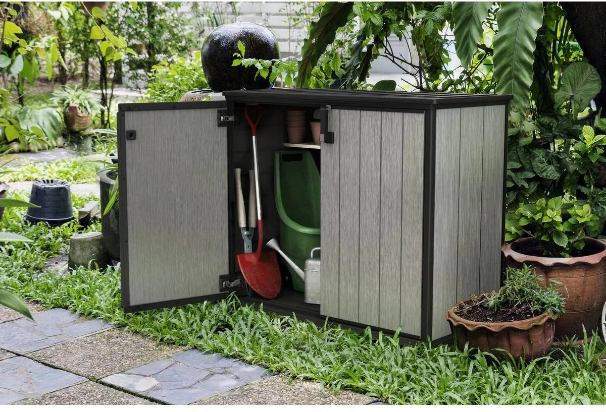 Keter Patio Store Opbergkast - 139,5x77x120cm - Grijs 13 Keter Patio Store Opbergkast - 139,5x77x120cm - Grijs - Afbeelding 11