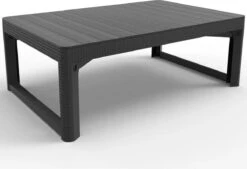 Allibert Lyon Tuintafel - 116x71,5x66/40 Cm - Grafiet -Buitentuinwinkel 1200x820 22