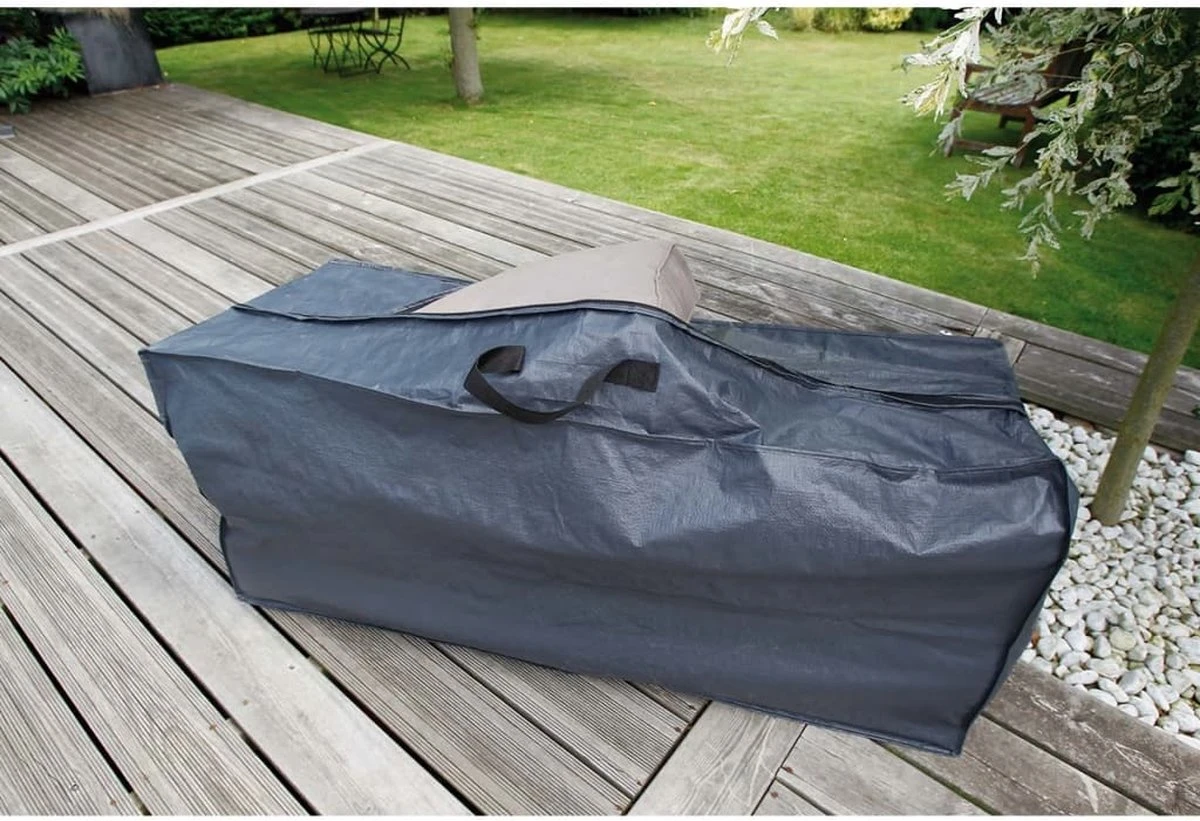 Nature - Tuinmeubelhoes - Beschermhoes Voor Tuinkussens - H57 X 128 X 37cm 6 Nature - Tuinmeubelhoes - Beschermhoes Voor Tuinkussens - H57 X 128 X 37cm - Afbeelding 4