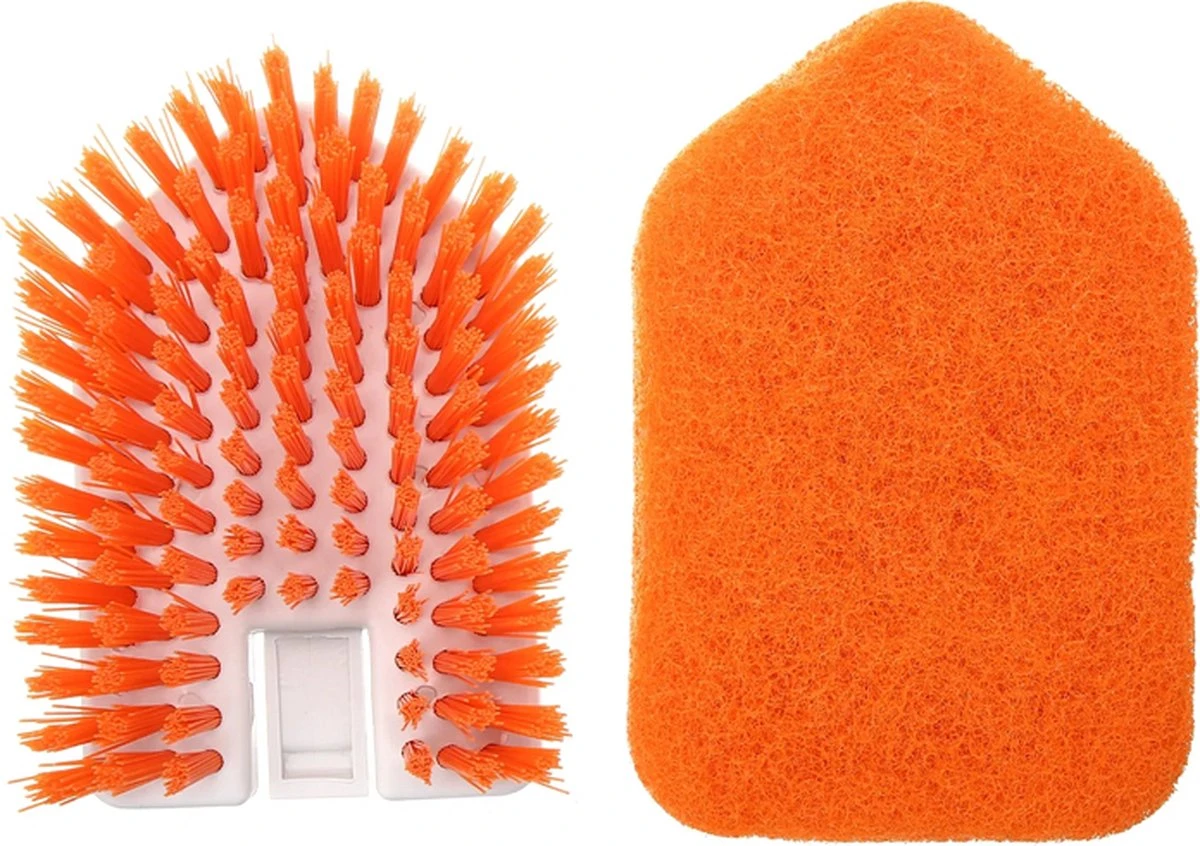 Merkloos Vloerschrobber - Bad Tegel Borstel Scrubber - Met 107cm Verstelbaar Lange - Voor Reiniging Badkamer Keuken Keramische Tegel - Oranje -Moederdag Cadeautje 6 Merkloos Vloerschrobber - Bad Tegel Borstel Scrubber - Met 107cm Verstelbaar Lange - Voor Reiniging Badkamer Keuken Keramische Tegel - Oranje -Moederdag Cadeautje - Afbeelding 4
