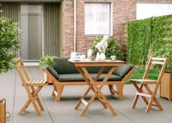 Bistro Set Hout Balkonset FSC – Patio Set Tuin – Houten Frans Tuinsetje – Kleine Tuinset – Complete Kleine Balkon Tafelset Met Gratis Bijzettafel – Hardhout FSC Balkonstoelen & Balkon Tafel - Tuintafel En Stoelen - Bistroset Van Hout – Balcony Set -Buitentuinwinkel 1200x857 15