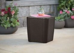 ALLIBERT Keter Luzon Opbergtafel - 39x39x43cm - Donkergrijs -Buitentuinwinkel 1200x857 7