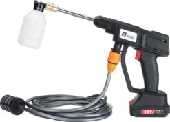 Merkloos Elektrische Accu-Hogedrukreiniger - 20Bar - Multifunctioneel Mondstuk - Draagbaar Oplaadbaar Snoerloos - Reinigingsspuitpistool - Met Rijke Accessoires - Voor Makita 18V-batterij - Voor Auto, Tuin, Terras, Raam (Zwart) -Buitentuinwinkel 1200x858 5