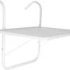 Luxe Inklapbare Balkontafel – 52 X 40 X 56cm – Wit – Hangend – Balkonbar – Balkontafels – Balkontafeltje – Hangtafel Balkon – Balcony Table – Voor Aan Het Balkon – Ophangbaar – Opklapbaar – Tafel – Inklapbaar – Buiten – Tafeltje – Klaptafel -Buitentuinwinkel 1200x876 7