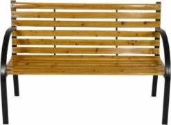 Dutcc 41142 - Tuinbank - Woodstock - 120 Cm – Zwart -Buitentuinwinkel 1200x881 4