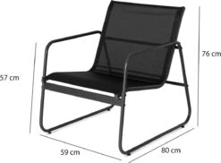 909 Outdoor Tuinset Camilla - 4-delig - Dubbele Zitbank - 2 Stoelen - Tafel - Stalenframe -Buitentuinwinkel 1200x882 6