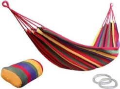 Hangmat - 200x80cm - 1 Persoons - Multi Color -Buitentuinwinkel 1200x884 2