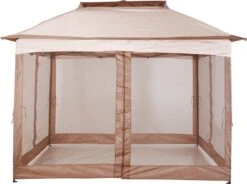 Outsunny Paviljoen Met Zijwanden Partytent Tuintent Popup 3,25 X 3,25 M Khaki 840-166 18 Outsunny Paviljoen Met Zijwanden Partytent Tuintent Popup 3,25 X 3,25 M Khaki 840-166 -Buitentuinwinkel 1200x893 10