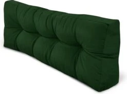 Beautissu Style – Palletkussen Set – 1x Zitkussen 120x80 Cm & 1x Rugkussen 120x40 Cm – Donker Groen -Buitentuinwinkel 1200x895 3