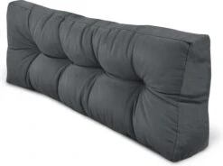 Beautissu Style – Palletkussen Set – 1x Zitkussen 120x80 Cm & 1x Rugkussen 120x40 Cm – Graphiet Grijs -Buitentuinwinkel 1200x895 5