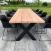 Tuintafel Douglas 300 Cm X 90 Cm | Stalen Poten | 8-10 Personen | DuuMaa