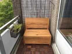 Kleine Teakhouten Tuinbank Met Opbergruimte - 100 X 60 X 90 Cm - Duurzaam Teakhout - Blijft Strak En Mooi - Sterke Constructie Om Lang Mee Te Gaan -Buitentuinwinkel 1200x900 107
