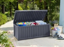 Keter Rockwood Opbergbox - 570L - 155x72,4x64,4cm - Grafiet -Buitentuinwinkel 1200x900 117
