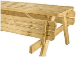Goedkopepicknicktafels.nl | 180cm Lange Picknicktafel | Tuintafel 6 Persoons | De Luxe 180cm Lang | Geïmpregneerd Grenen Hout! -Buitentuinwinkel 1200x902 11