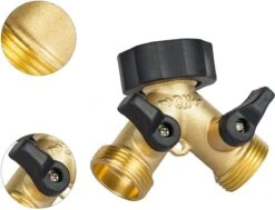 Sens Design Waterverdeler 2-weg – Messing – Past Op Europese Kranen -Buitentuinwinkel 1200x920