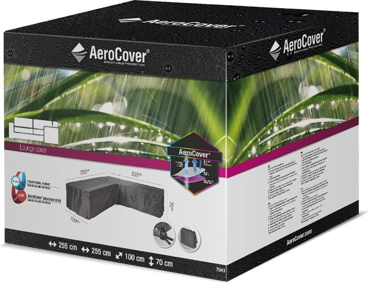 Aerocover Loungesethoes - L-vorm - L 255 X L 255 X B 100 X H 70 Cm 14 Aerocover Loungesethoes - L-vorm - L 255 X L 255 X B 100 X H 70 Cm - Afbeelding 12