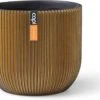 Capi Europe - Bloempot Bol Groove - 23x21 - Goud - Bloempot Voor Binnen - BGVGB134 -Buitentuinwinkel 1200x940 1