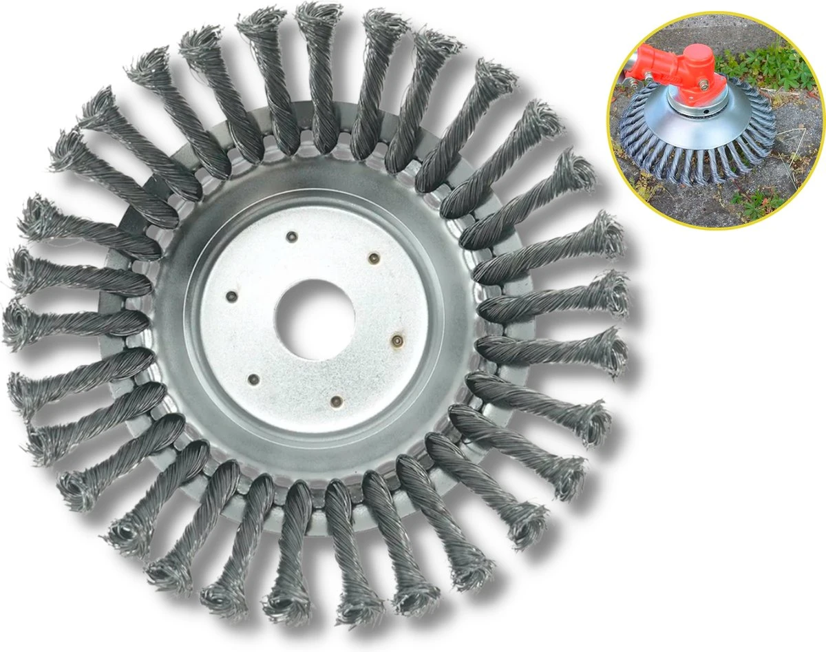 Merkloos Onkruidborstel Voor Bosmaaier | 200mm 20 Cm Staalborstel Nieuw | Universele Onkruidborstel 200 Mm - Onkruidverwijderaar - Voegenborstel - Grastrimmer 3 Merkloos Onkruidborstel Voor Bosmaaier | 200mm 20 Cm Staalborstel Nieuw | Universele Onkruidborstel 200 Mm - Onkruidverwijderaar - Voegenborstel - Grastrimmer