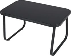 Tuin Meubelen Loungeset - 4 Persoons - Tuinset - Comfort - Zwart - Tafel Glazen Blad - Stoelen - Sofa - Bank - 4-delig -Buitentuinwinkel 1200x947 8