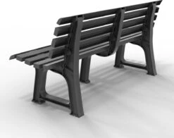 Casaria Tuinbank Orchidea – Kunststof/240kg Belastbaar – Antraciet -Buitentuinwinkel 1200x950 4