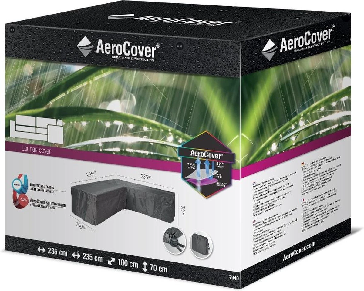 Aerocover Loungesethoes - L-vorm - L 255 X L 255 X B 100 X H 70 Cm 12 Aerocover Loungesethoes - L-vorm - L 255 X L 255 X B 100 X H 70 Cm - Afbeelding 10