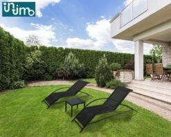 Intimo Ligbeddenset + Tafel - Zwart - 163x60x65/45x45x40 -Buitentuinwinkel 1200x960 13