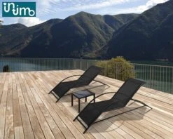 Intimo Ligbeddenset + Tafel - Zwart - 163x60x65/45x45x40 -Buitentuinwinkel 1200x960 14