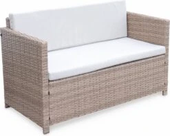 Alice's Garden Loungeset Perugia - 4 Plaatsen - Kleine Tuinset - Wicker - Naturel/beige -Buitentuinwinkel 1200x960 21