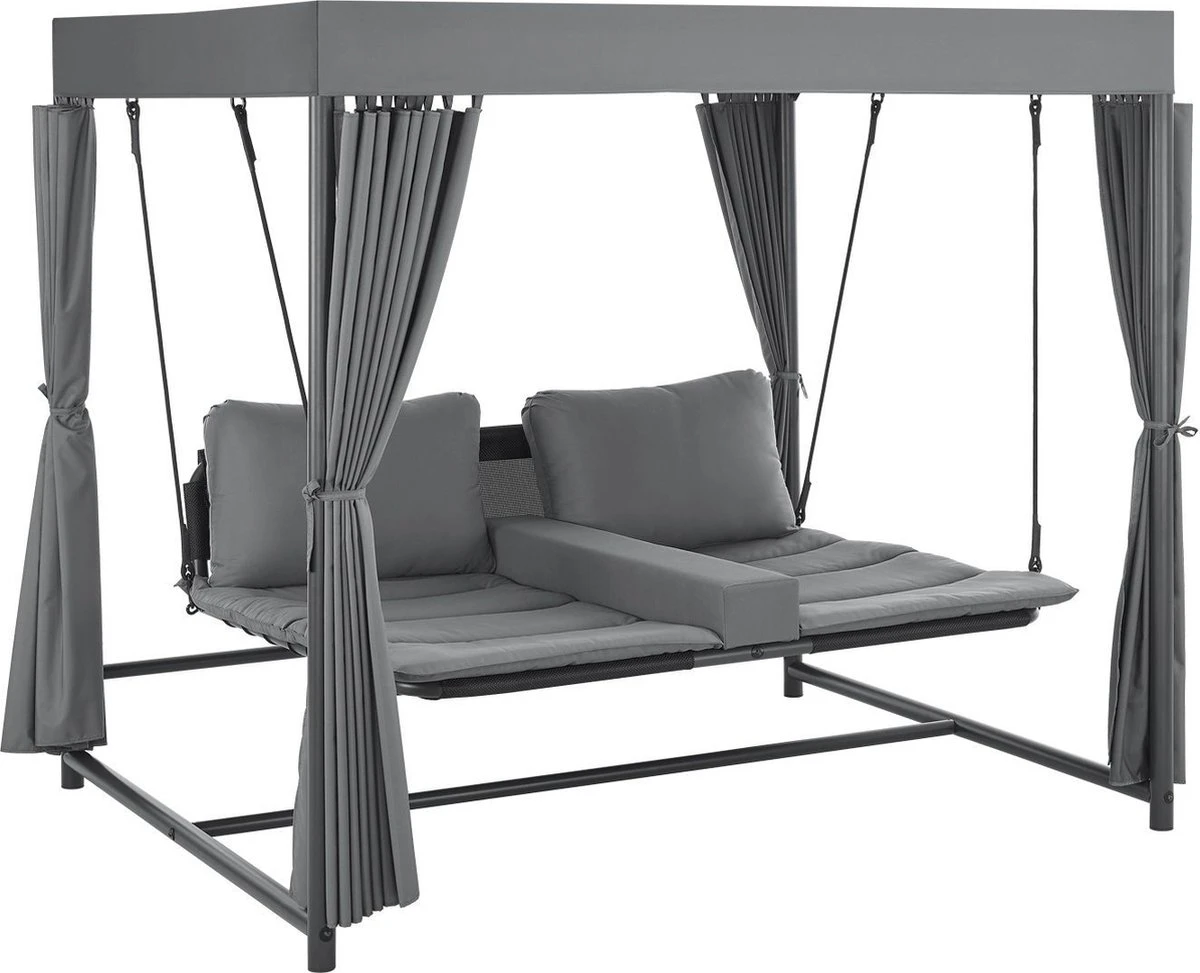 Schommelbank / Ligbank Kassandra - Donkergrijs 19 Schommelbank / Ligbank Kassandra - Donkergrijs - Afbeelding 17