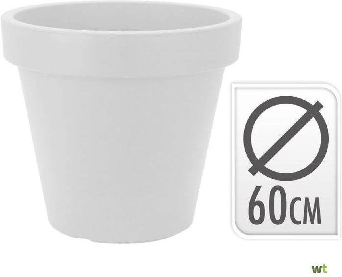 Relaxwonen - Bloempot Rond 60 X 52 Cm Wit 7 Relaxwonen - Bloempot Rond 60 X 52 Cm Wit - Afbeelding 5