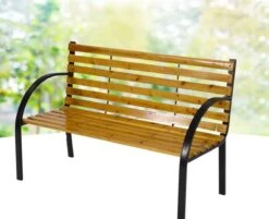 Dutcc 41142 - Tuinbank - Woodstock - 120 Cm – Zwart -Buitentuinwinkel 1200x978 6