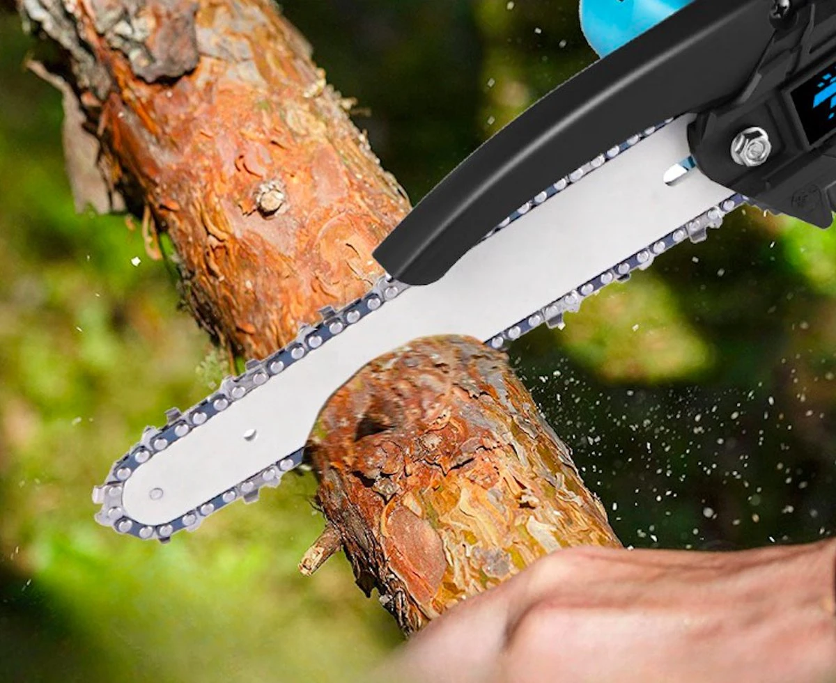 Mini Kettingzaag - Kettingzaag Accu - Mini Kettingzaag Met Accu - Snoeizaag 6 Mini Kettingzaag - Kettingzaag Accu - Mini Kettingzaag Met Accu - Snoeizaag - Afbeelding 4