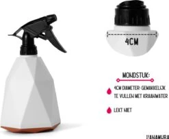 Hanamura Plantenspuit – Sprayflacon – Waterverstuiver – Wit – 600ml 8 Hanamura Plantenspuit – Sprayflacon – Waterverstuiver – Wit – 600ml -Buitentuinwinkel 1200x988