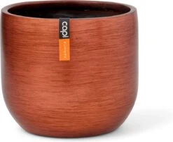 Capi Europe - Bloempot Bol Retro - 23x21 - Koper - Bloempot Voor Binnen - BRTC134