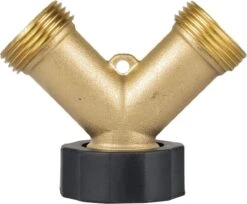 Sens Design Waterverdeler 2-weg – Messing – Past Op Europese Kranen -Buitentuinwinkel 1200x991