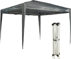 MaxxGarden Partytent - Paviljoen - 3x3 - Easy Up - Opvouwbaar - Waterdicht - Zwart -Buitentuinwinkel 1200x995 13