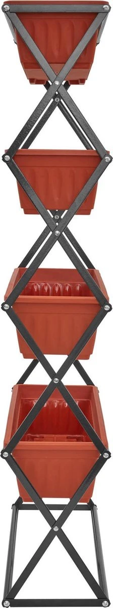 Tectake - Verticaal Plantenrek Met 4 Bakken - 403445 7 Tectake - Verticaal Plantenrek Met 4 Bakken - 403445 - Afbeelding 5