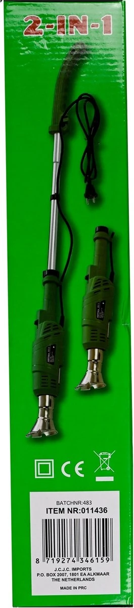 Hofftech Weed Burner Elektrische Onkruidbrander - 2000W - Max. 600 °C - BBQ Aansteker 10 Hofftech Weed Burner Elektrische Onkruidbrander - 2000W - Max. 600 °C - BBQ Aansteker - Afbeelding 8