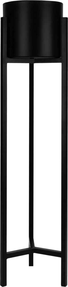 QUVIO Plantenstandaard Inclusief Pot - Staande Plantenbak - Metaal - Plantenbak - Plantenhouders - Planten Zuilen - Voor Buiten - Bloempot - 22 X 22 X 90 Cm - Zwart 4 QUVIO Plantenstandaard Inclusief Pot - Staande Plantenbak - Metaal - Plantenbak - Plantenhouders - Planten Zuilen - Voor Buiten - Bloempot - 22 X 22 X 90 Cm - Zwart - Afbeelding 2