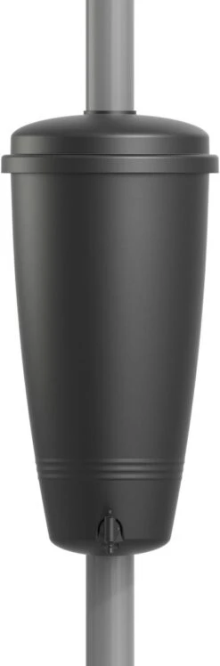 Elho Green Basics Rain Catcher 33 - Regenton Voor Balkonbuiten - Ø 33.5 X H 73.5 Cm - Zwart/Living Black -Buitentuinwinkel 396x1200 1